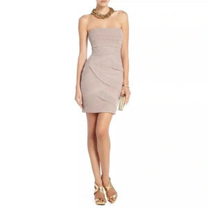 NWOT BCBGMAXAZRIA Tulle Ruffled Pleated Dress 💜